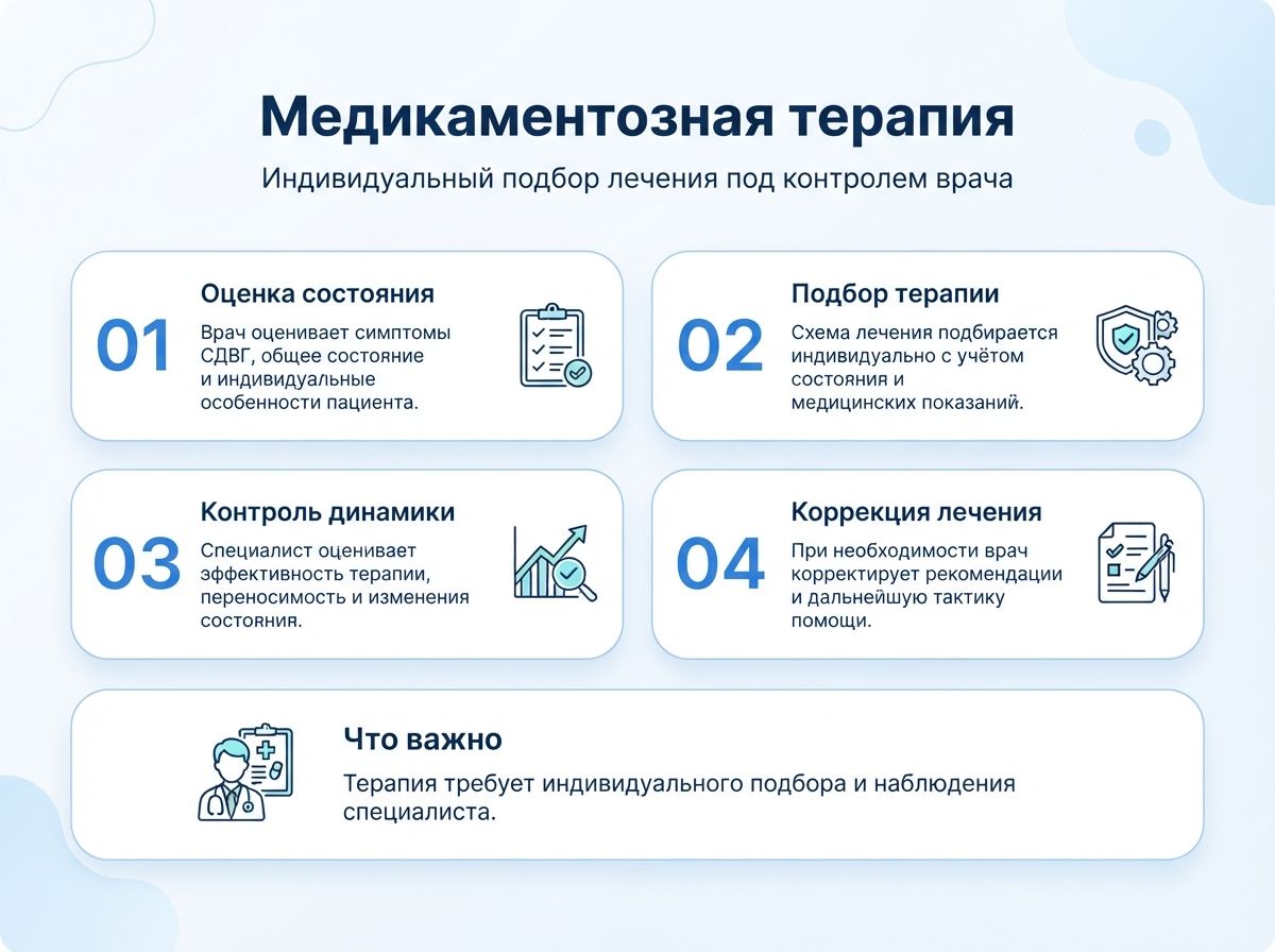 Лечение СДВГ в Обояни у детей и взрослыхинфографика